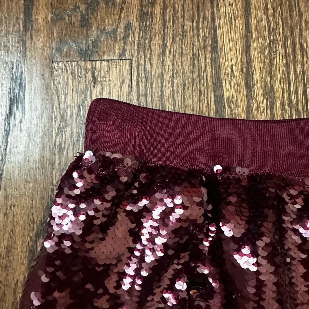 All Saints Opal sequin-design midi skirt